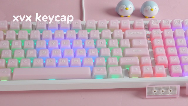 専用♡ksy Amazon.com: XVX Translucent Pink Keycaps, Double Shot PBT Keycaps